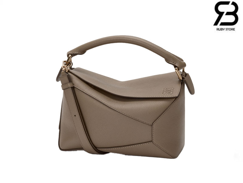 Túi Loewe Small Puzzle Edge Bag In Soft Grained Calfskin Taupe chất lượng cao