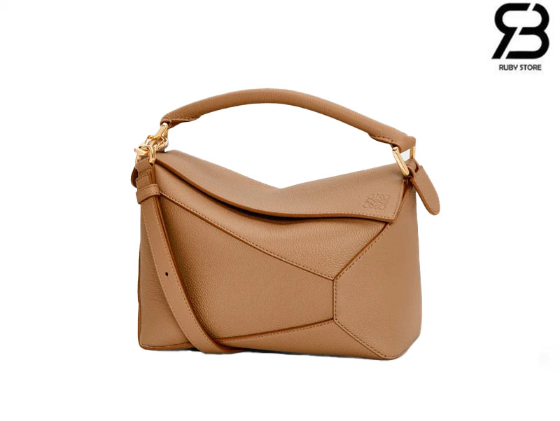 Túi Loewe Small Puzzle Edge Bag In Soft Grained Calfskin Toffee chất lượng tốt nhất