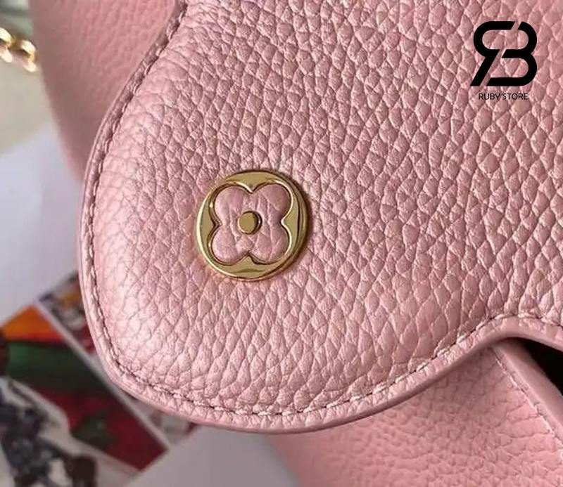 Túi LV Capucines flap của túi màu hồng