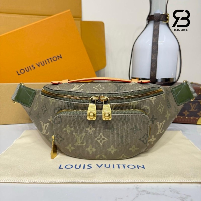 Túi LV Rush Bumbag Monogram Surplus Khaki M26933 cao cấp