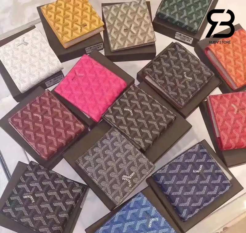 Các mãu ví gập Goyard nhiều màu