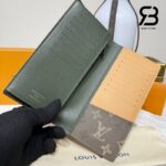 Ví LV Brazza Wallet Monogram Surplus Khaki M27055 Xanh Oliu Best Quality