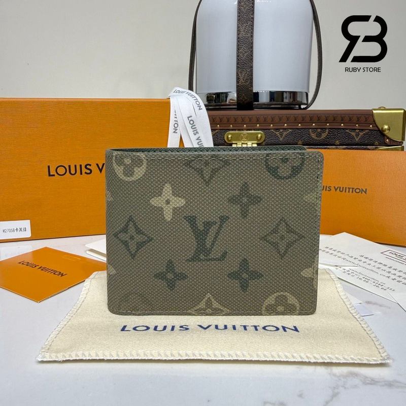 Ví LV Multiple Wallet Monogram Surplus Khaki M27058 chất lượng cao