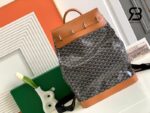 Ba Lô Goyard Goyardine Steamer PM Backpack S48 Black And Tan Nâu cao cấp