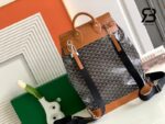 Ba Lô Goyard Goyardine Steamer PM Backpack S48 Black And Tan Nâu sang trọng