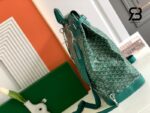 Logo và khóa ba lô Goyard Goyardine Steamer PM Backpack S48 Green Xanh Lá