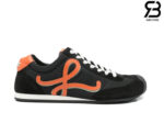 Giày LOEWE Ballet Runner 2.0 in Nylon and Calfskin Black Orange chất lượng cao