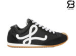 Giày LOEWE Ballet Runner 2.0 in Nylon and Calfskin Black White chất lượng cao