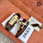 Giày LOEWE Ballet Runner 2.0 in Nylon and Calfskin Chocolate chính hãng