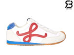 Giày LOEWE Ballet Runner 2.0 chất liệu nylon và da bê trắng đỏ xanh