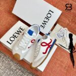 Giày LOEWE Ballet Runner 2.0 in Nylon and Calfskin White Red Blue
