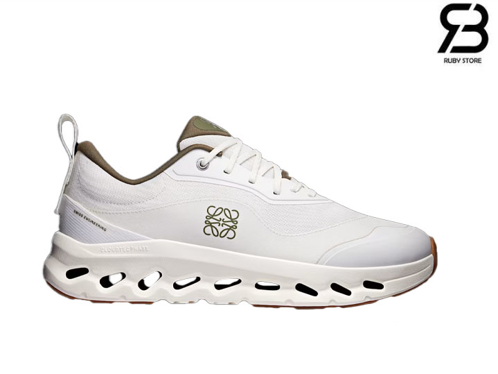 Giày Loewe x On Cloudtilt 2 White Khaki Trắng Xanh Olive chất lượng tốt