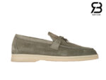 Giày Loro Piana Summer Charms Walk Loafer Suede Grey chất lượng tốt nhất