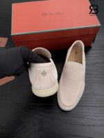 Giày Loro Piana Summer Walk Loafer Suede Beige cao cấp, sang trọng