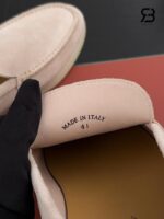 Giày Loro Piana Summer Walk Loafer Suede Beige cao cấp