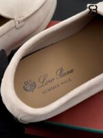 Giày Loro Piana Summer Walk Loafer Suede Beige chất lượng cao