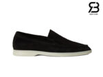 Giày Loro Piana Summer Walk Loafer Suede Black chất lượng cao