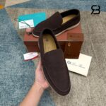 Giày Loro Piana Summer Walk Loafer Suede Chocolate chất lượng cao
