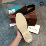 Giày Loro Piana Summer Walk Loafer Suede Chocolate Best Quality, phong cách sang trọng
