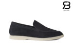 Giày Loro Piana Summer Walk Loafer Suede Classic Blue Xanh Navy chất lượng tốt