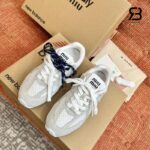 Giày New Balance x Miu Miu 530 SL Suede Sneakers White chính hãng