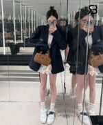 Giày New Balance x Miu Miu 530 SL Suede Sneakers White chất lượng cao