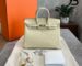 Mẫu túi Hermes Birkin da đà điểu màu kem
