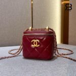 Túi Chanel Mini Perfect Fit Vanity Case With Chain Red Calfskin AP2292 màu đỏ sang trọng