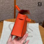 Túi Hermes Mini Kelly II 20 Feu Epsom GHW, biểu tượng thời trang