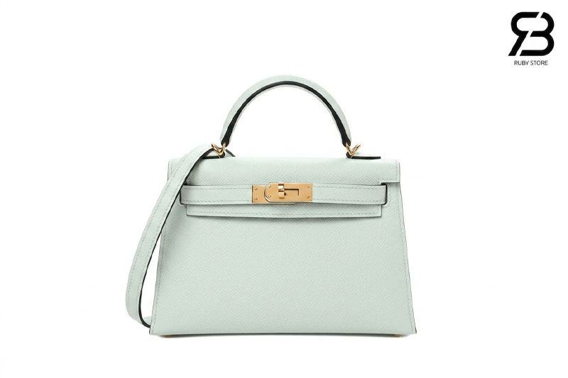 Túi Hermes Mini Kelly II 20 Vert Fizz Epsom GHW chính hãng