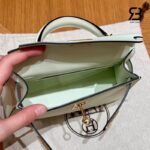 Túi Hermes Mini Kelly II 20 Vert Fizz Epsom GHW sang trọng