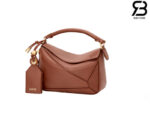 Túi Loewe Mini Featherlight Puzzle Bag in Nappa Lambskin Pecan chất lượng tốt nhất