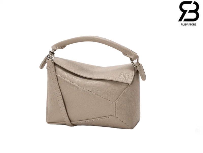 Túi Loewe Mini Puzzle Edge Bag in Soft Grained Calfskin Clay chất lượng tốt nhất