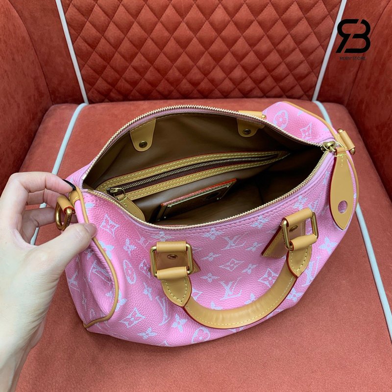 Túi LV Speedy P9 Bandoulière 30 Monogram Candy Hồng Best Pháp sang trọng