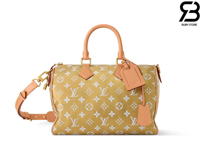 Túi LV Speedy P9 Bandoulière 30 Monogram Gold Kintsugi Vàng chính hãng