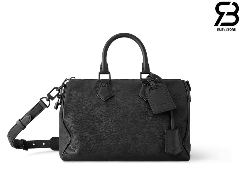 Túi LV Speedy P9 Bandoulière 30 Monogram Ultra Black Đen Best Pháp, thiết kế sang trọng.