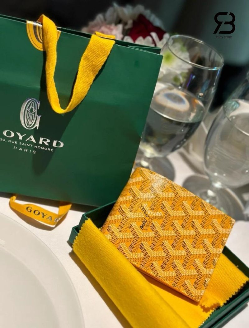 Ví Goyard Victoire Wallet Best Ý góc nghiêng chi tiết
