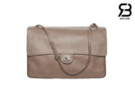 Túi Chanel Maxi Flap Bag Etoupe Grey Màu Xám 38CM Best Pháp
