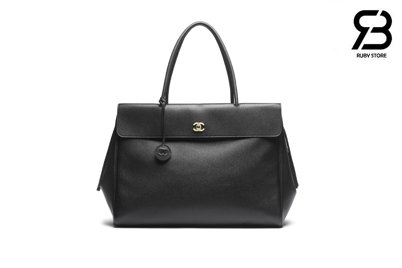 Túi Chanel SS26 Small Tote Bag Black Calfskin Best Pháp sang trọng