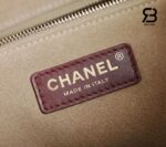 Túi Chanel SS26 Small Tote Bag Burgundy Calfskin Best Pháp chi tiết 5