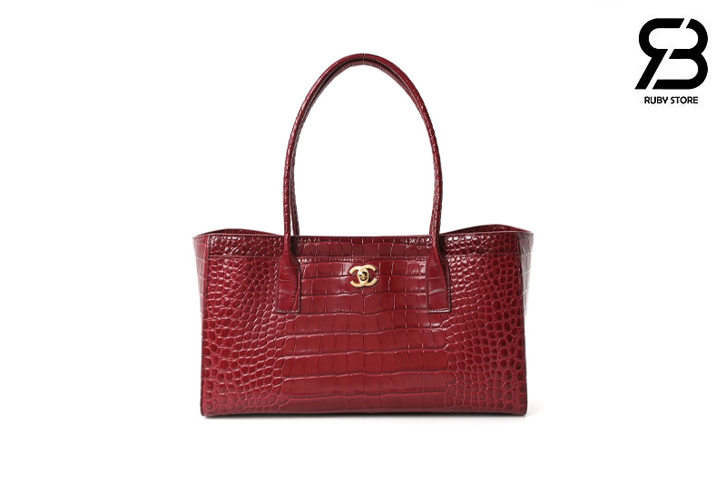 Túi Chanel SS26 Small Tote Bag Red Crocodile Embossed chất lượng cao