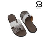 Dép Hermes Izmir Himalaya Crocodile Cá Sấu Bạch Tạng Best Quality