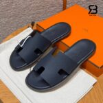 Dép Hermes Izmir Marine Blue Epsom Xanh Đậm Best Quality
