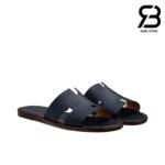 Dép Hermes Izmir Marine Blue Epsom Xanh Đậm Best Quality