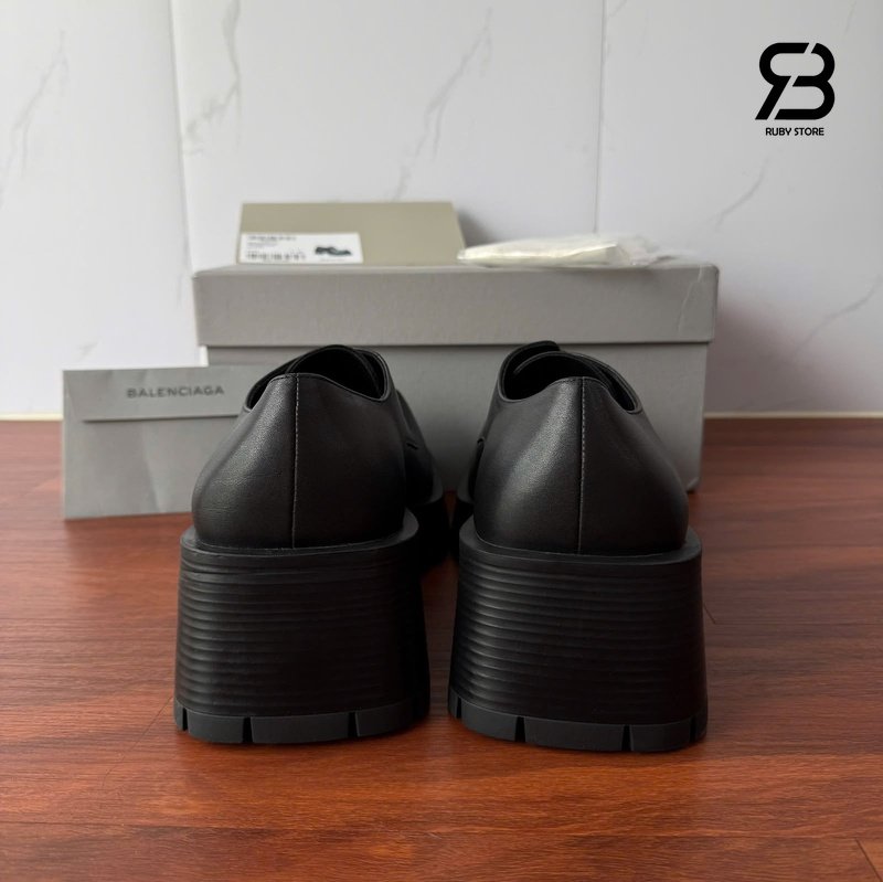 Giày Balenciaga WMNS Trooper Derby Black Best Quality, kiểu dáng thời thượng.
