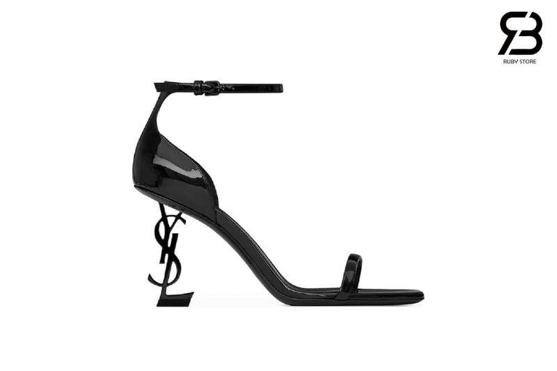 Giày Cao Gót YSL Opyum Sandals So Black Patent Leather chất lượng tốt nhất