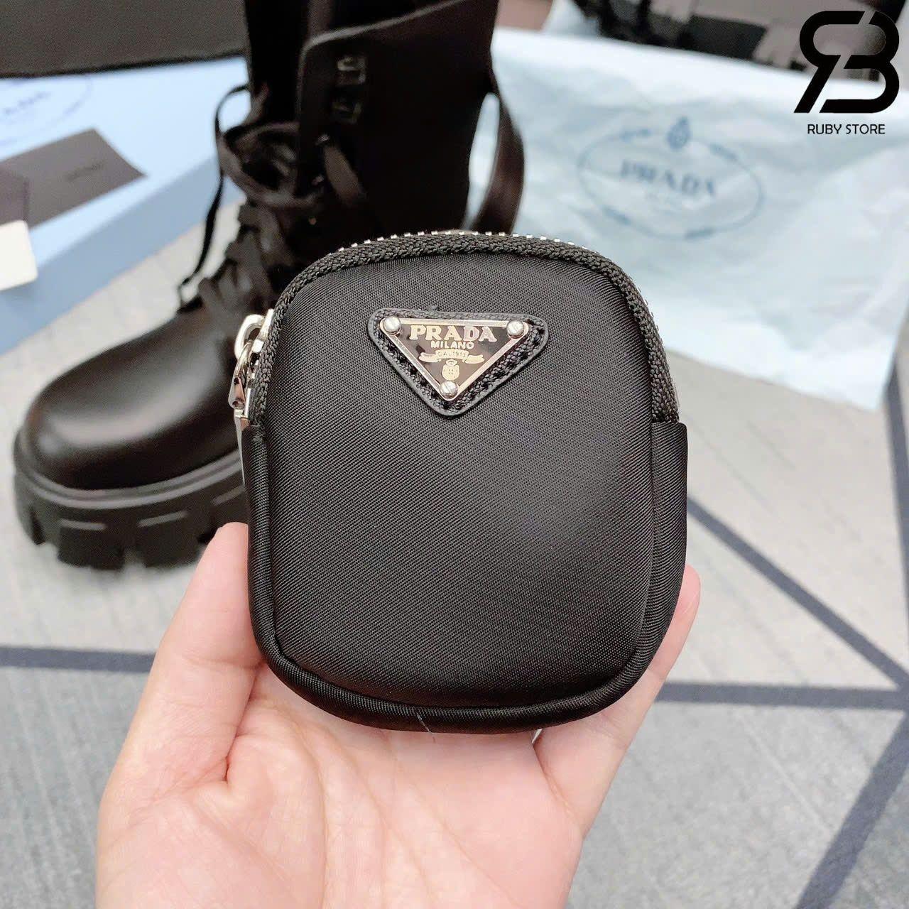 Giày Prada Monolith Brushed Rois Leather And Nylon Boots chất lượng tốt