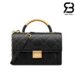Túi Dior Ange Mini Bag Black Macrocannage Lambskin Best Sale - Sang trọng và thời thượng.