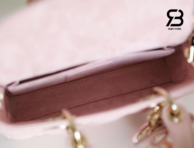 Túi Dior Lady D-Joy Mini Bag with Bow Soupir Pink Lambskin