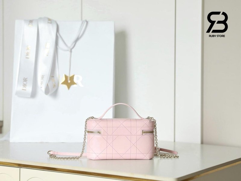 Túi Dior Trianon Soft Vanity Mini Bag Soupir Pink sang trọng